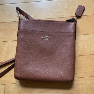 Coach Leather Crossbody Messenger Bag